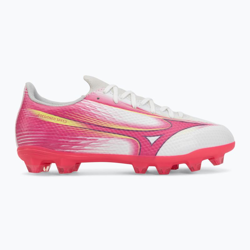 Кросівки футбольні дитячі Mizuno Alfa III Select Jr FG white/fuchsia purple 2
