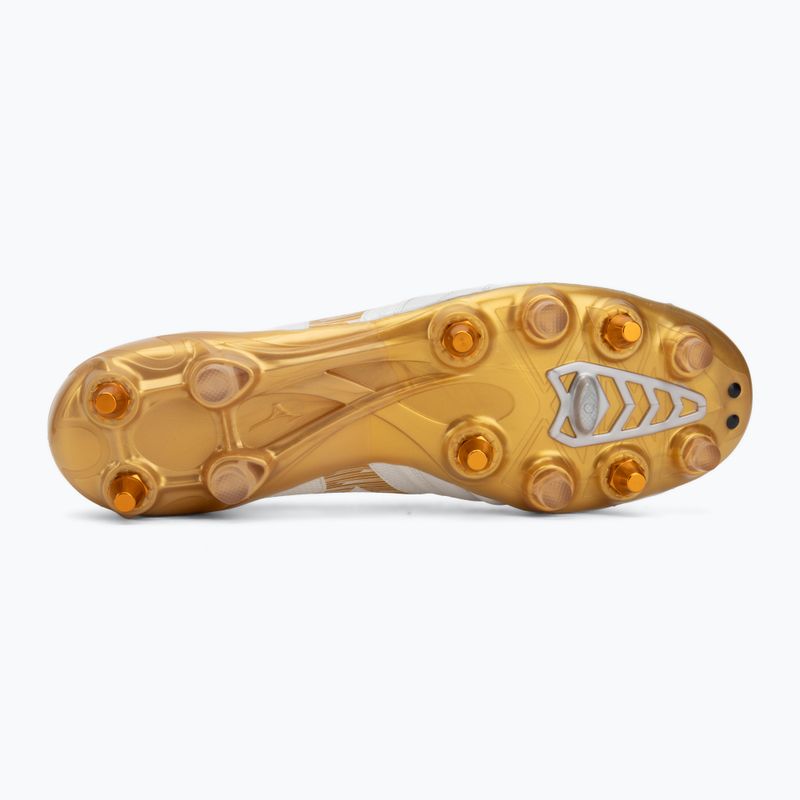 Кросівки футбольні Mizuno Morelia Neo IV Beta Elite Mix white/mp gold/cool gray 3c 4