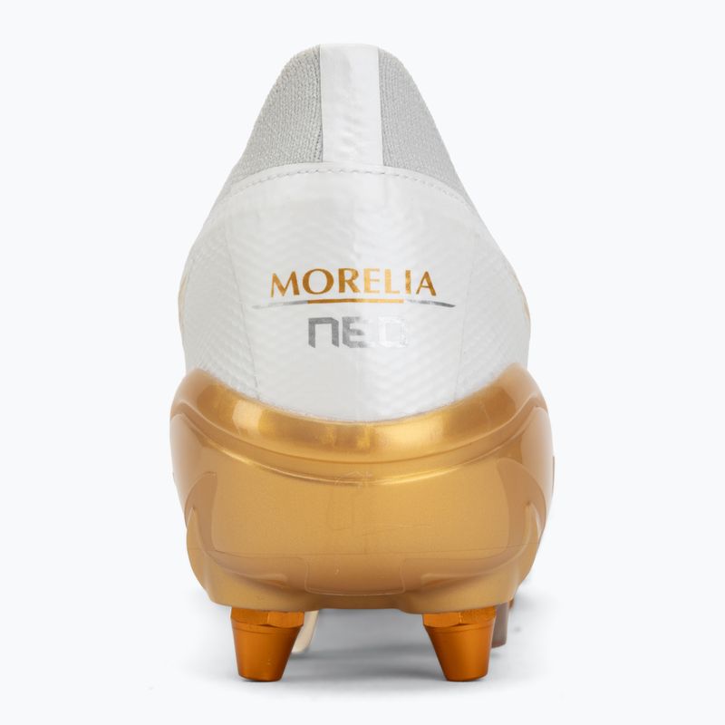 Кросівки футбольні Mizuno Morelia Neo IV Beta Elite Mix white/mp gold/cool gray 3c 6