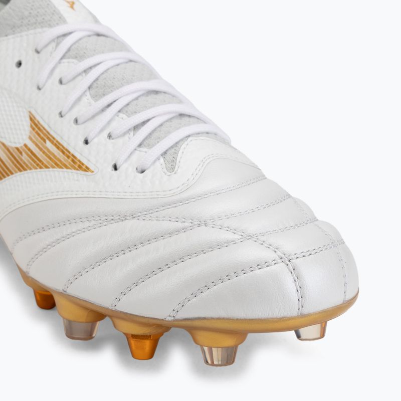 Кросівки футбольні Mizuno Morelia Neo IV Beta Elite Mix white/mp gold/cool gray 3c 7