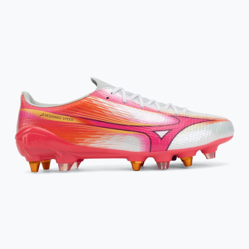 Кросівки футбольні Mizuno Alpha III Japan Mix white/fuchsia purple 2