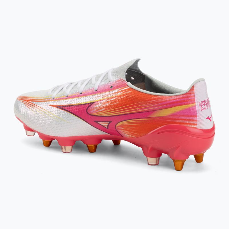 Кросівки футбольні Mizuno Alpha III Japan Mix white/fuchsia purple 3