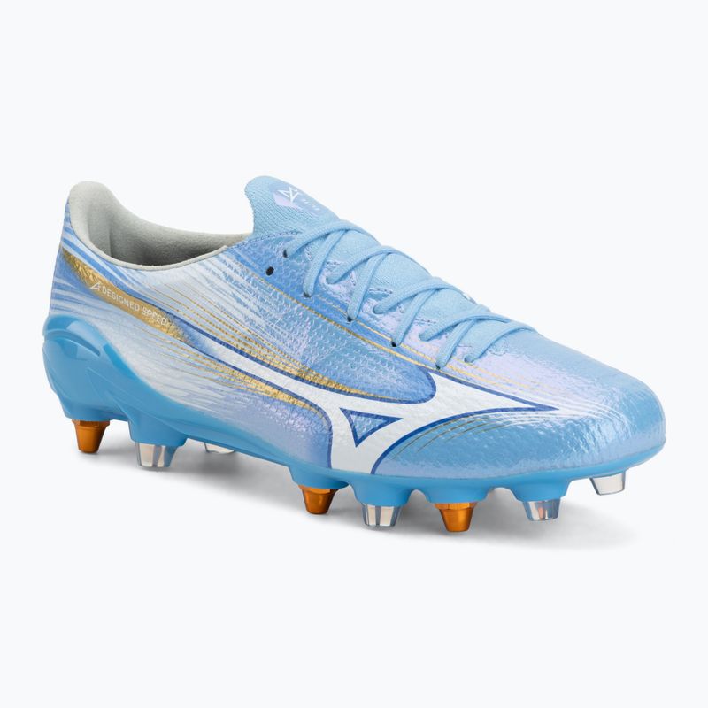 Кросівки футбольні Mizuno Alfa III Elite Mix celeste/white