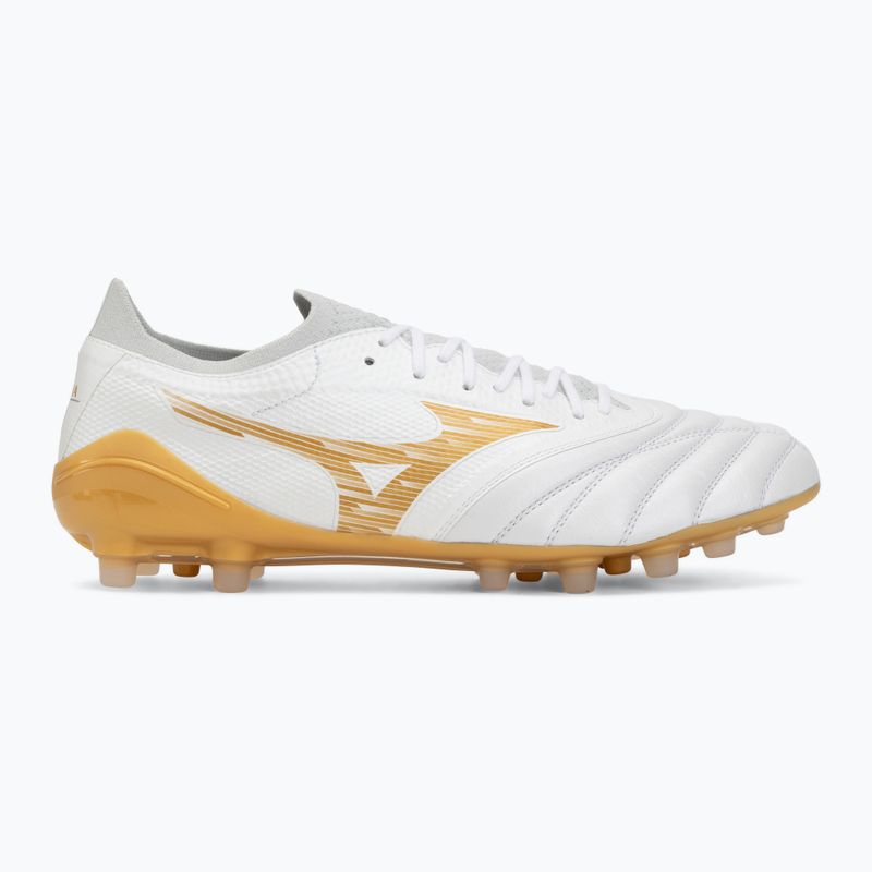 Кросівки футбольні Mizuno Morelia Neo IV Beta Elite AG white/mp gold/cool gray 3c 2