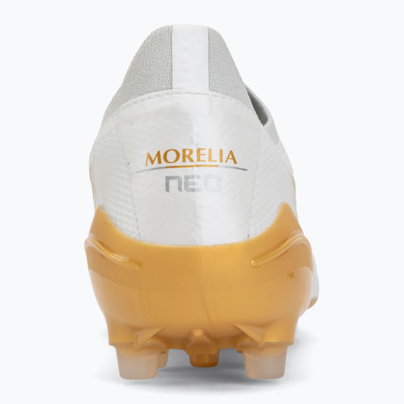 Кросівки футбольні Mizuno Morelia Neo IV Beta Elite AG white/mp gold/cool gray 3c 6