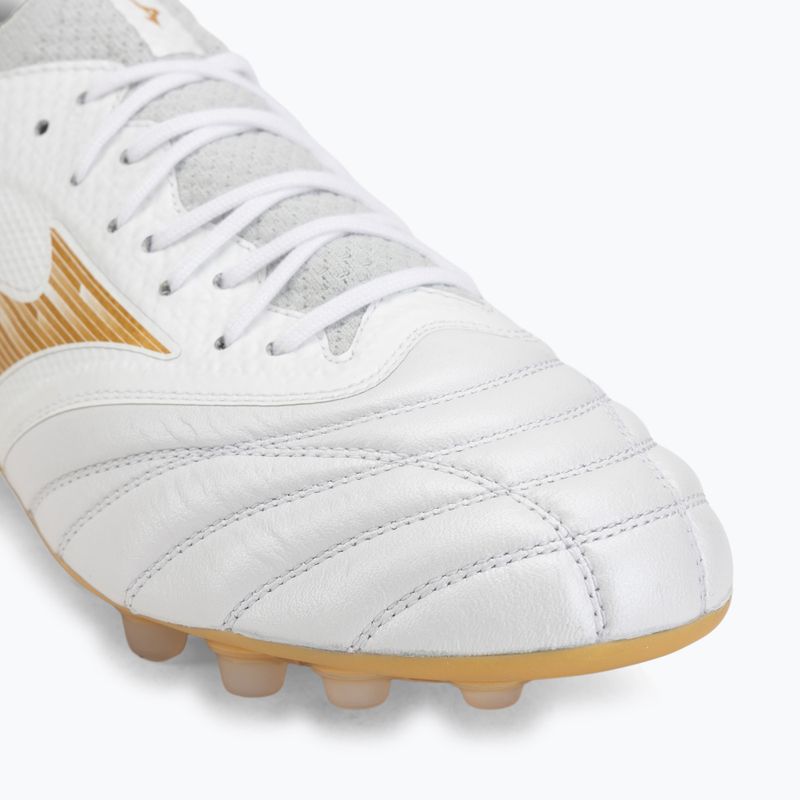 Кросівки футбольні Mizuno Morelia Neo IV Beta Elite AG white/mp gold/cool gray 3c 7