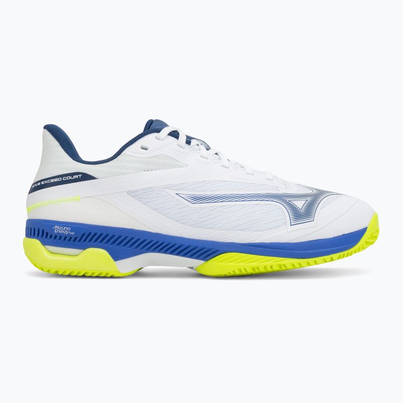 Кросівки тенісні Mizuno Wave Exceed Court CC white/dazzling blue/lightning 2