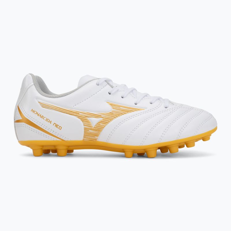 Кросівки футбольні дитячі Mizuno Monarcida Neo III Select AG white/mp gold 2