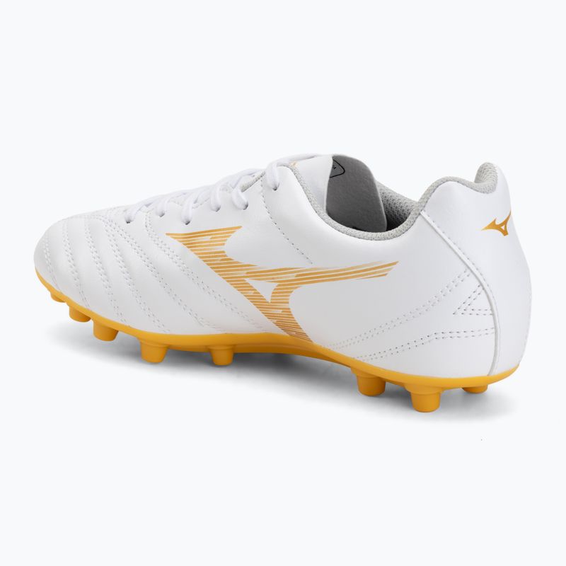 Кросівки футбольні дитячі Mizuno Monarcida Neo III Select AG white/mp gold 3