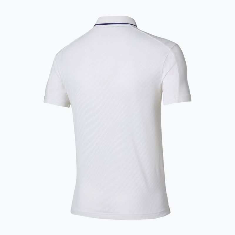 Футболка тенісна чоловіча Mizuno Tennis Short Sleeve Polo white 2