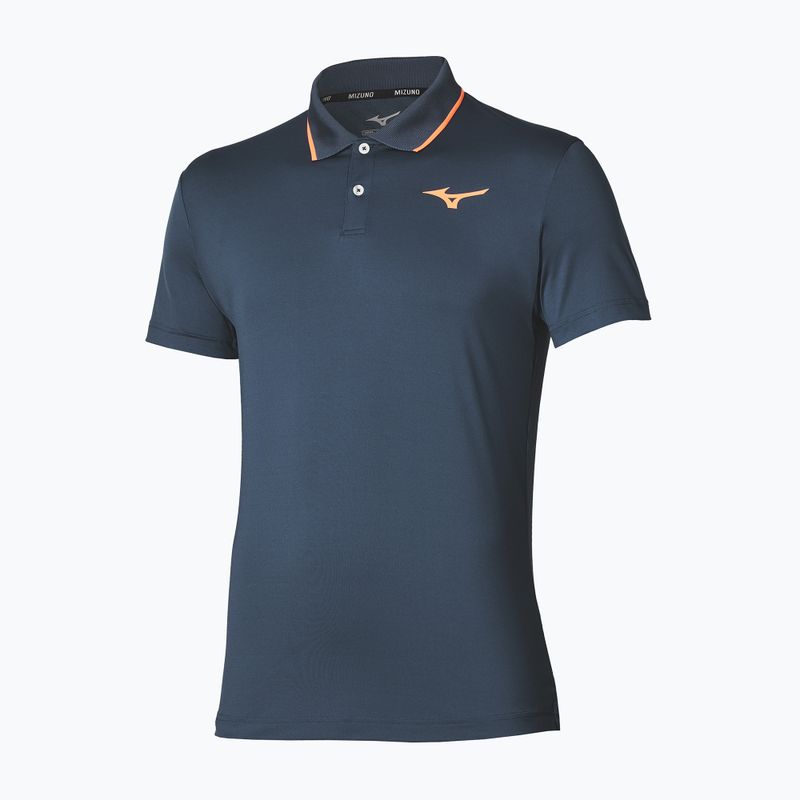Футболка тенісна чоловіча Mizuno Tennis Short Sleeve Polo insigna blue