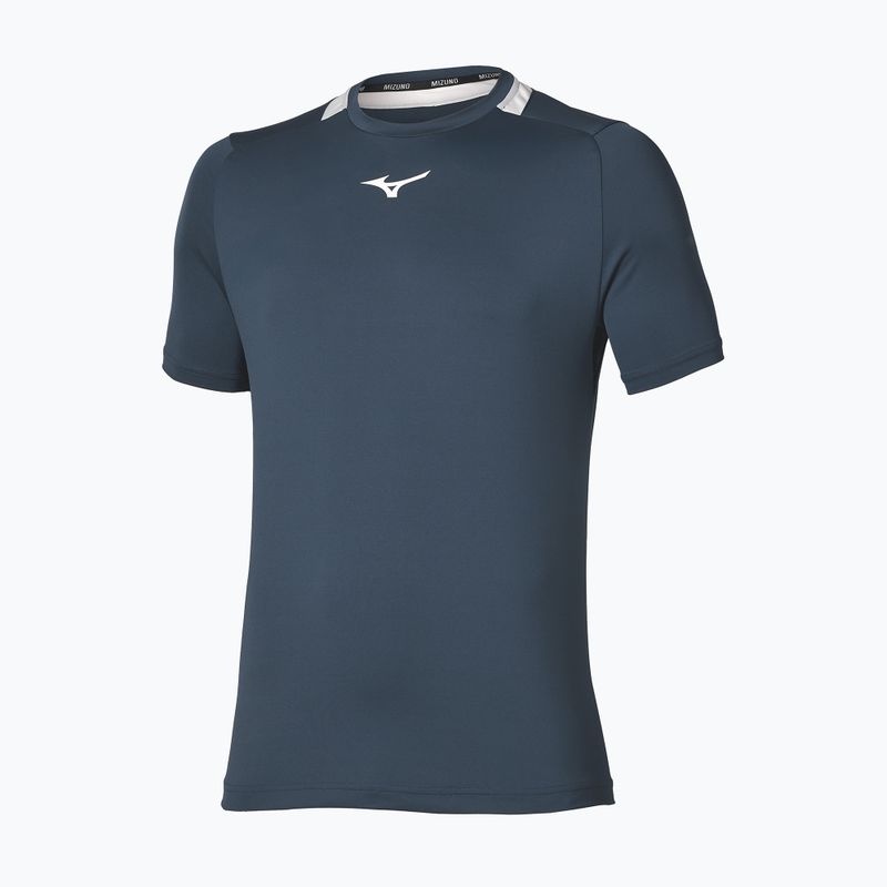Футболка тенісна чоловіча Mizuno Tennis Core Short Sleeve Tee insigna blue/cloudscape