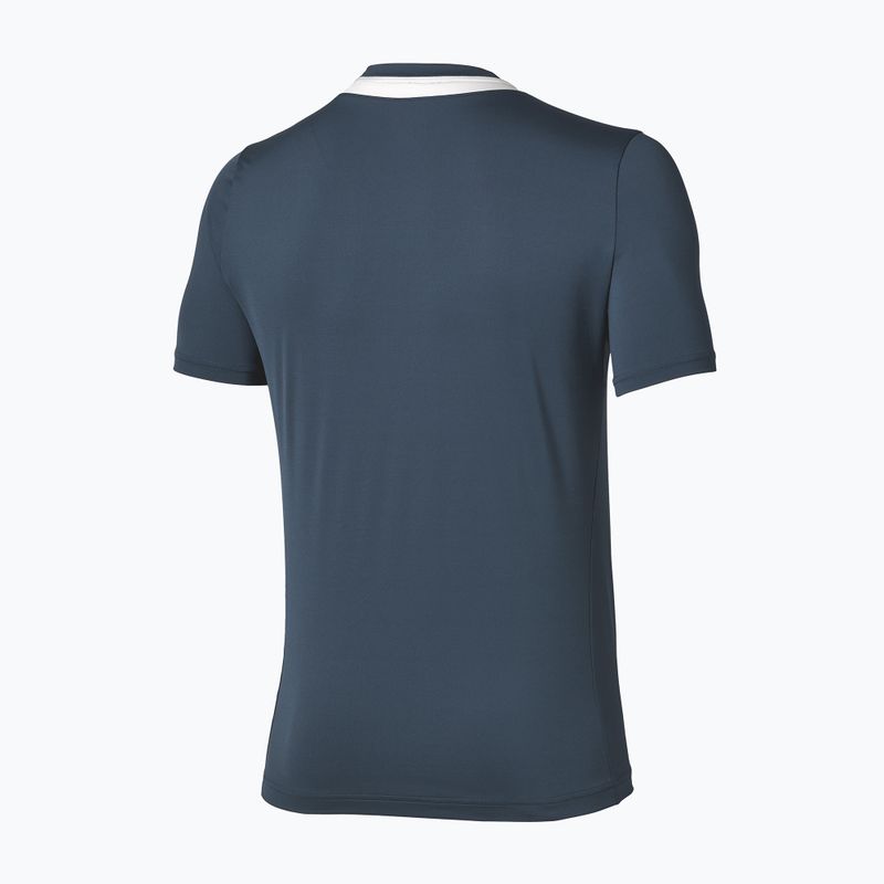 Футболка тенісна чоловіча Mizuno Tennis Core Short Sleeve Tee insigna blue/cloudscape 2