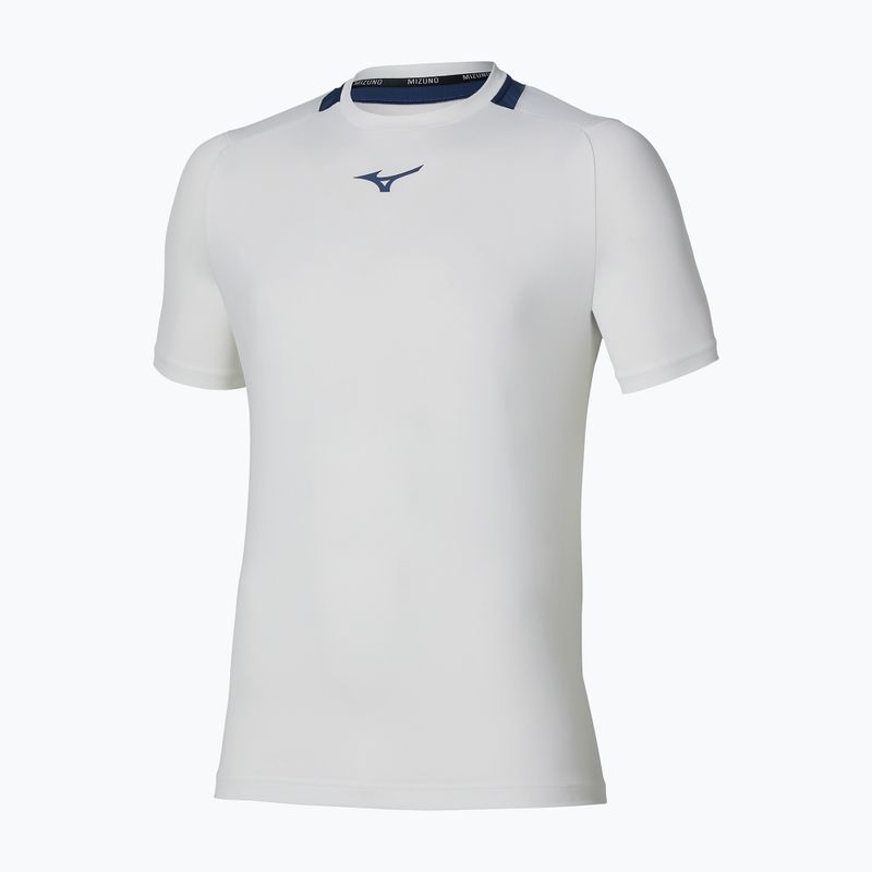 Футболка тенісна чоловіча Mizuno Tennis Core Short Sleeve Tee white/insignia blue