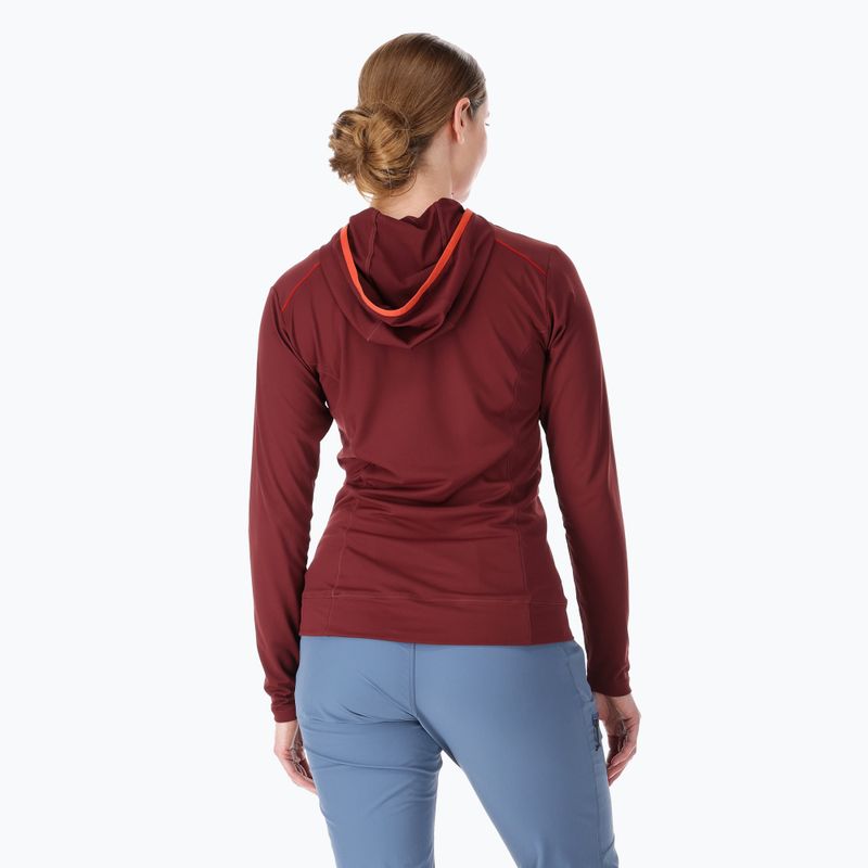 Кофта трекінгова жіноча Rab Force Hoody deep heather 2