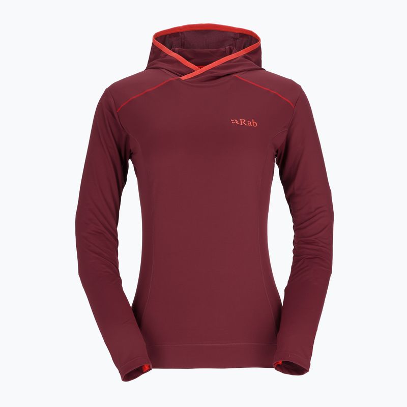 Кофта трекінгова жіноча Rab Force Hoody deep heather 5