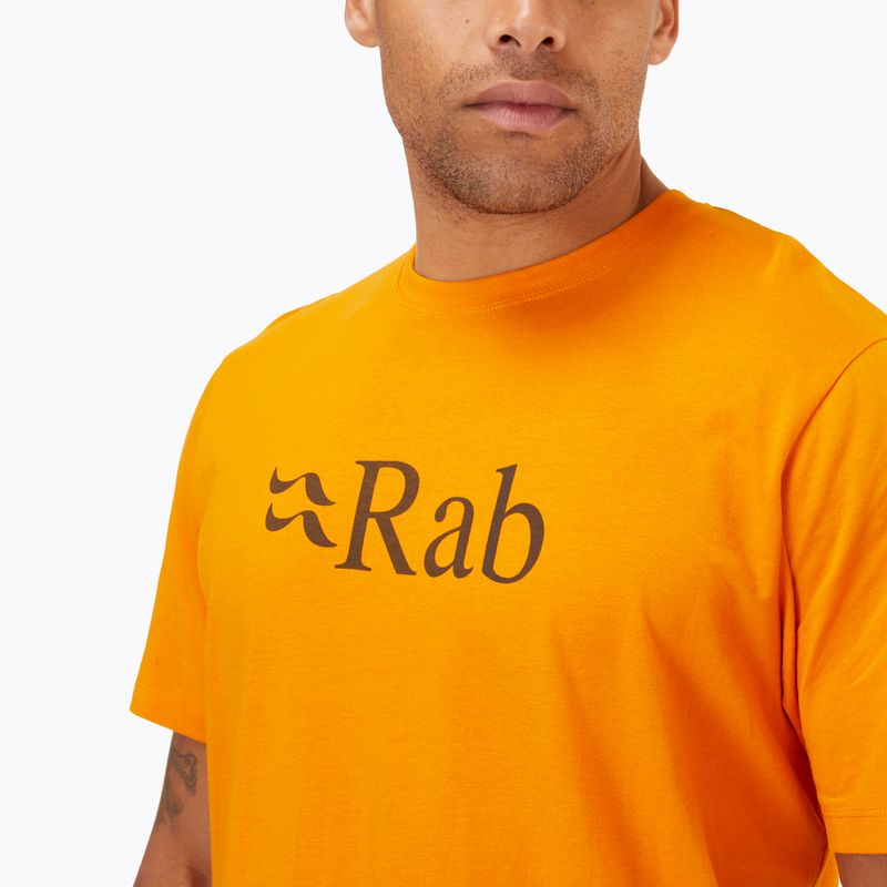 Футболка трекінгова чоловіча Rab Stance Logo SS помаранчева QCB-08-SUN 3