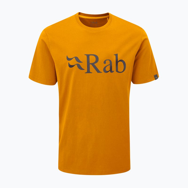 Футболка трекінгова чоловіча Rab Stance Logo SS помаранчева QCB-08-SUN 5