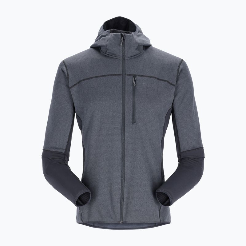 Кофта трекінгова чоловіча Rab Ascendor Hoody сіра QFF-42 5