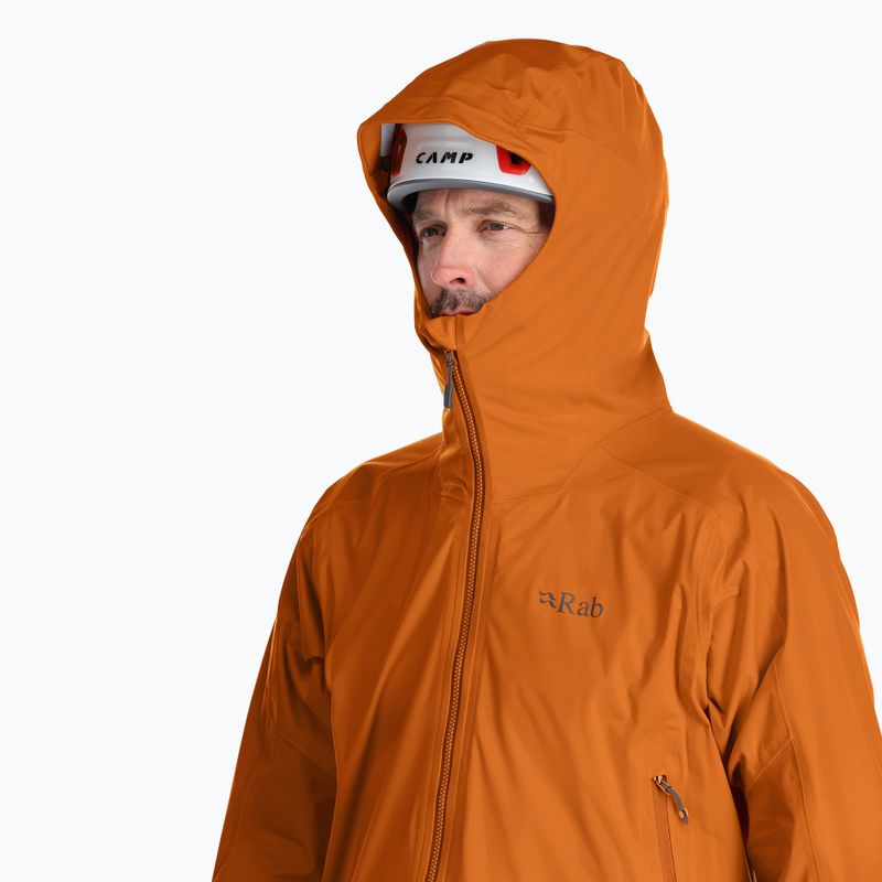 Куртка дощовик чоловіча Rab Kinetic Alpine 2.0 marmalade 4
