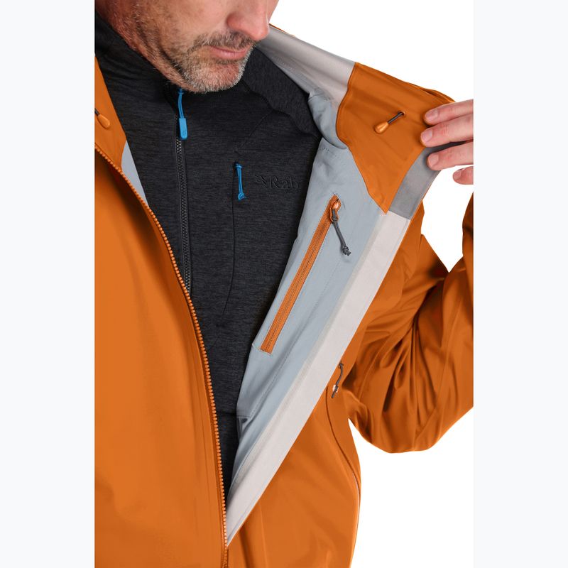 Куртка дощовик чоловіча Rab Kinetic Alpine 2.0 marmalade 5