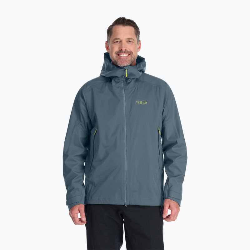 Куртка дощовик чоловіча Rab Kinetic Alpine 2.0 orion blue