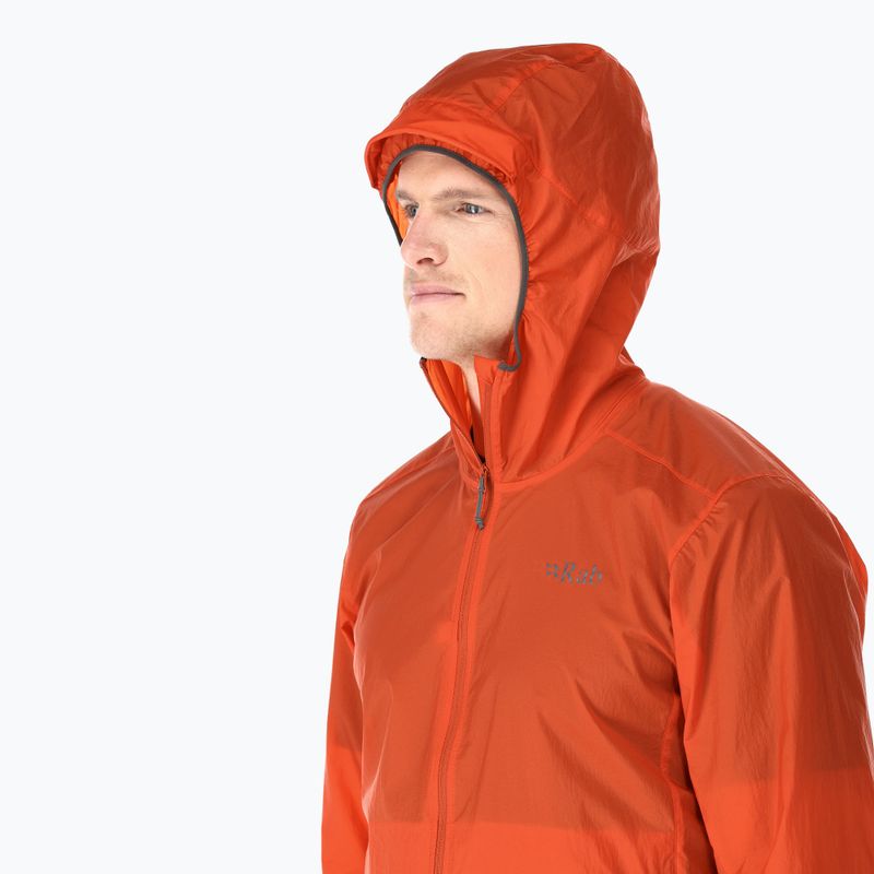 Куртка вітровка чоловіча Rab Vital Hoody firecracker 3