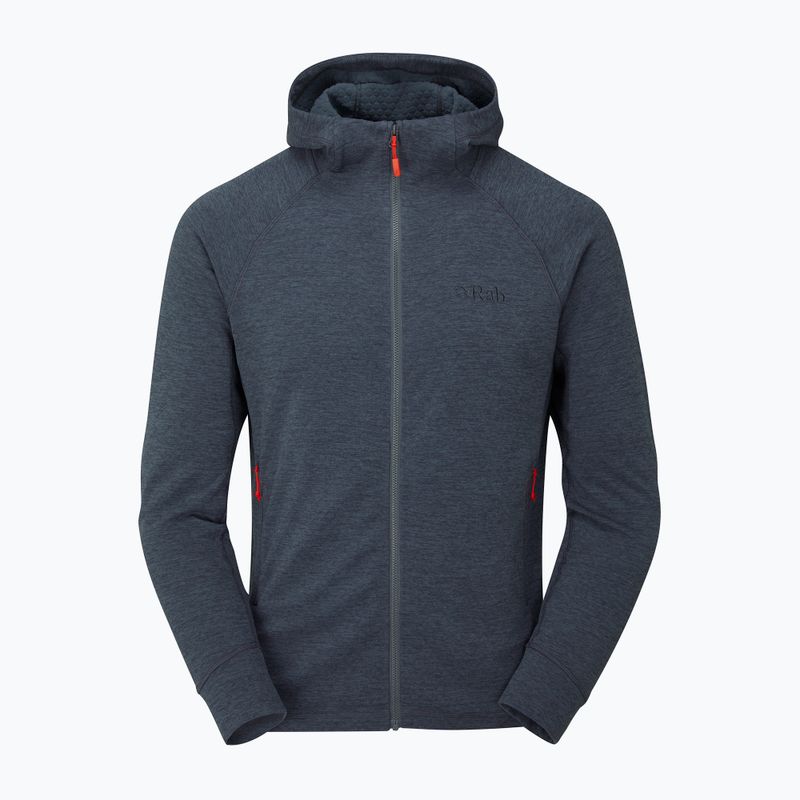 Кофта трекінгова чоловіча Rab Nexus Hoody сіра QFF-70 4