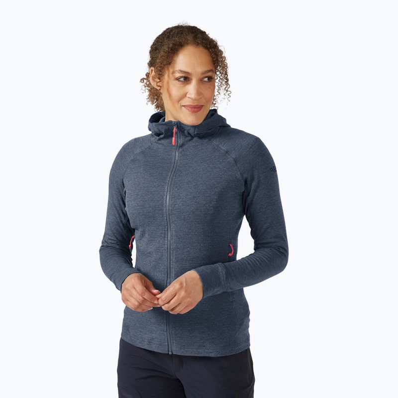 Кофта трекінгова жіноча Rab Nexus Hoody сіра QFF-71