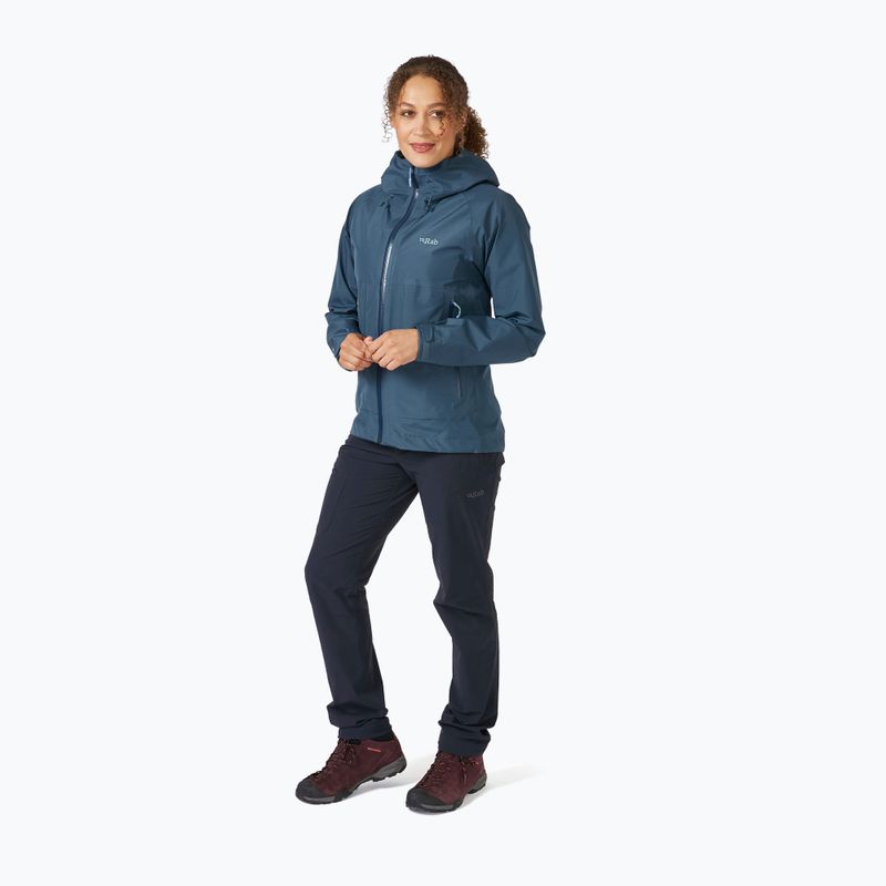 Куртка дощовик жіноча Rab Namche Paclite блакитна QWH-60 3