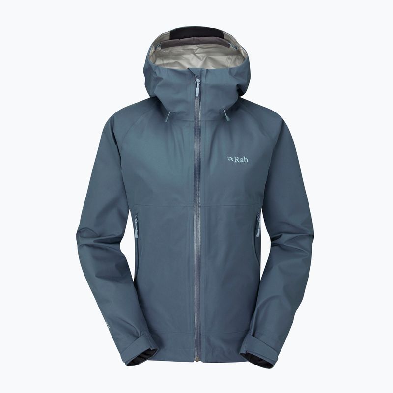 Куртка дощовик жіноча Rab Namche Paclite блакитна QWH-60 4