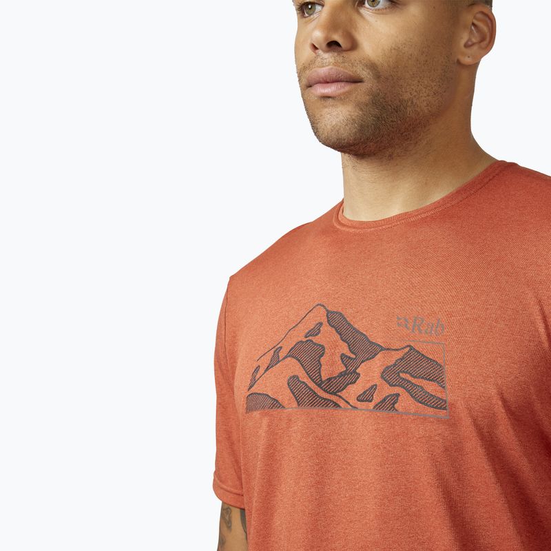 Футболка чоловіча Rab Mantle Mountain Tee red clay 4