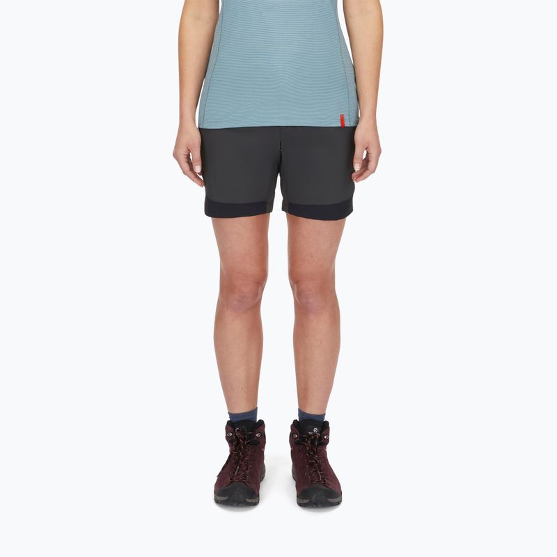 Шорти трекінгові жіночі Rab Torque Mountain anthracite/black 4