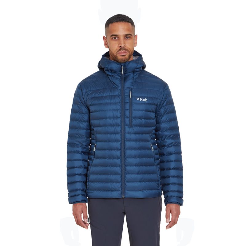 Пуховик чоловічий Rab Microlight Alpine tempest blue 2