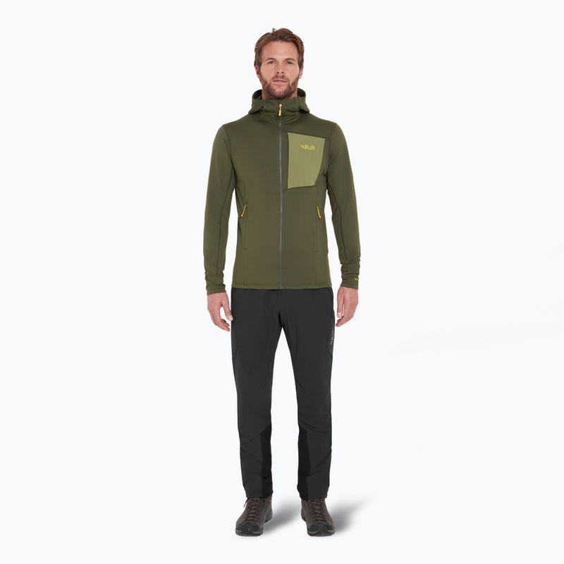 Чоловіча толстовка Rab Superflux Hoody army QFG-13 2