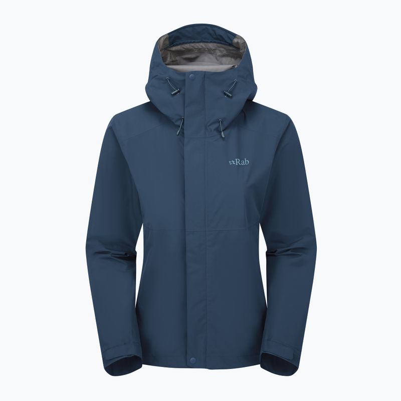 Куртка-дощовик жіноча Rab Downpour tempest blue