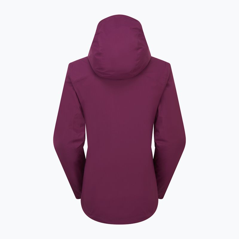 Куртка дощовик жіноча Rab Downpour Light mulberry 2