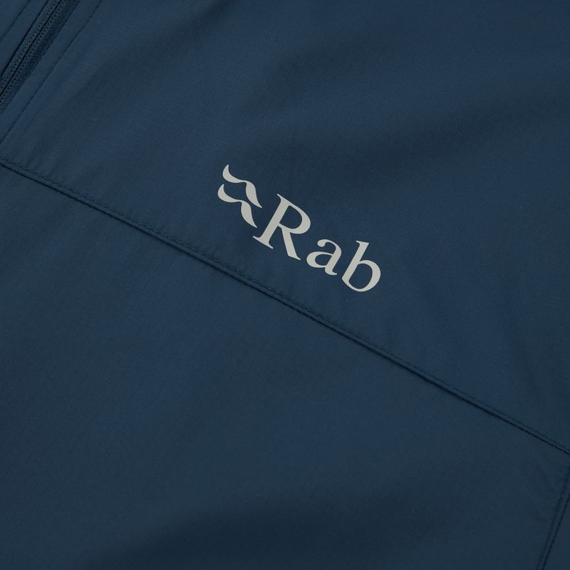 Куртка вітровка чоловіча Rab Windgather Hoody tempest blue 3