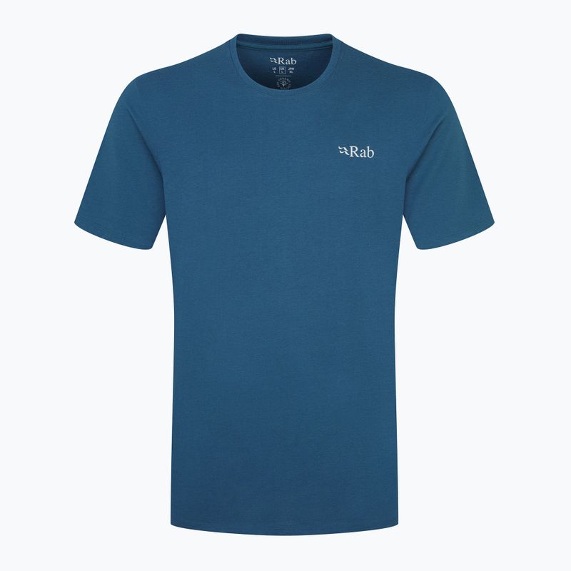 Футболка чоловіча Rab Stance Mountain Peak tempest blue