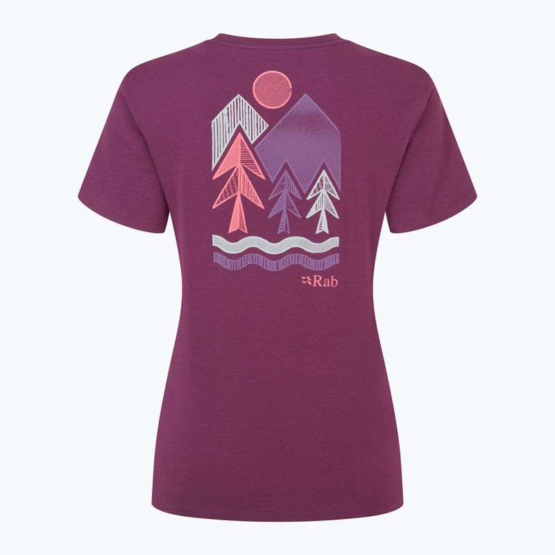 Футболка жіноча Rab Tuku Vista Tee mulberry 2