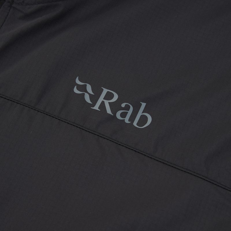Куртка вітровка чоловіча Rab Windgather Hoody black 3