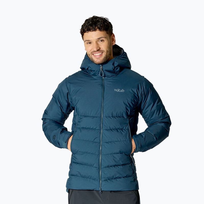 Пуховик чоловічий Rab Infinity Windstopper Hoody tempest blue