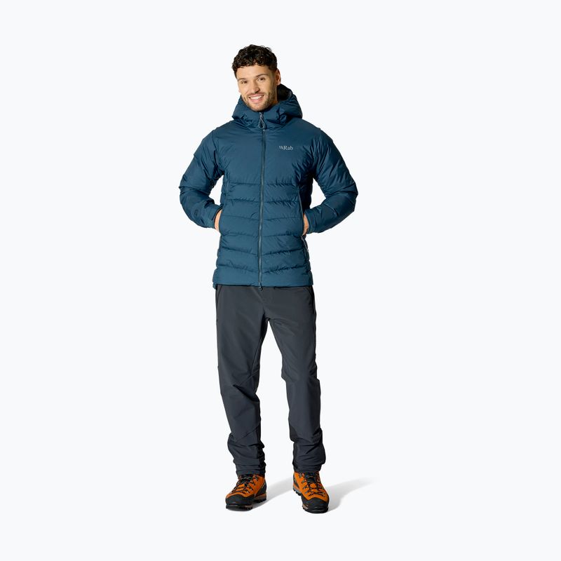 Пуховик чоловічий Rab Infinity Windstopper Hoody tempest blue 2