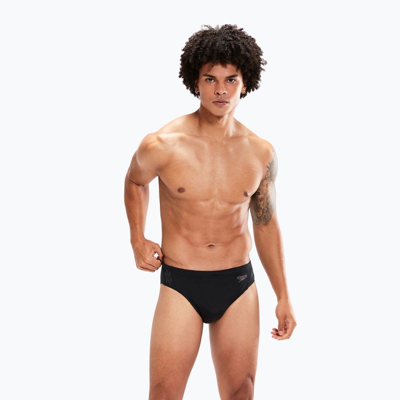 Плавки чоловічі Speedo Hyper Boom Splice Brief чорно-сірі 8-00301715146 5