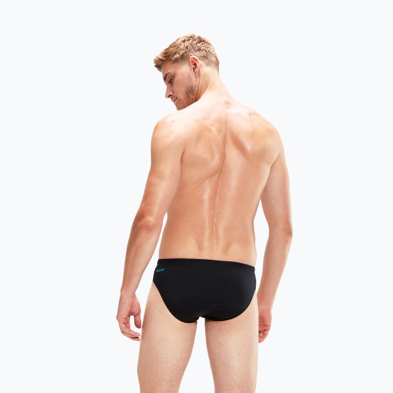 Плавки чоловічі Speedo Hyper Boom Splice Brief чорно-блакитні 8-00301715147 6