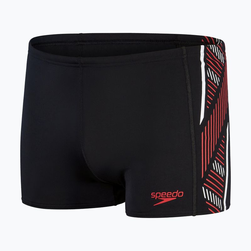 Плавки чоловічі Speedo Tech Panel Aquashort чорно-червоні 8-00303514539 4