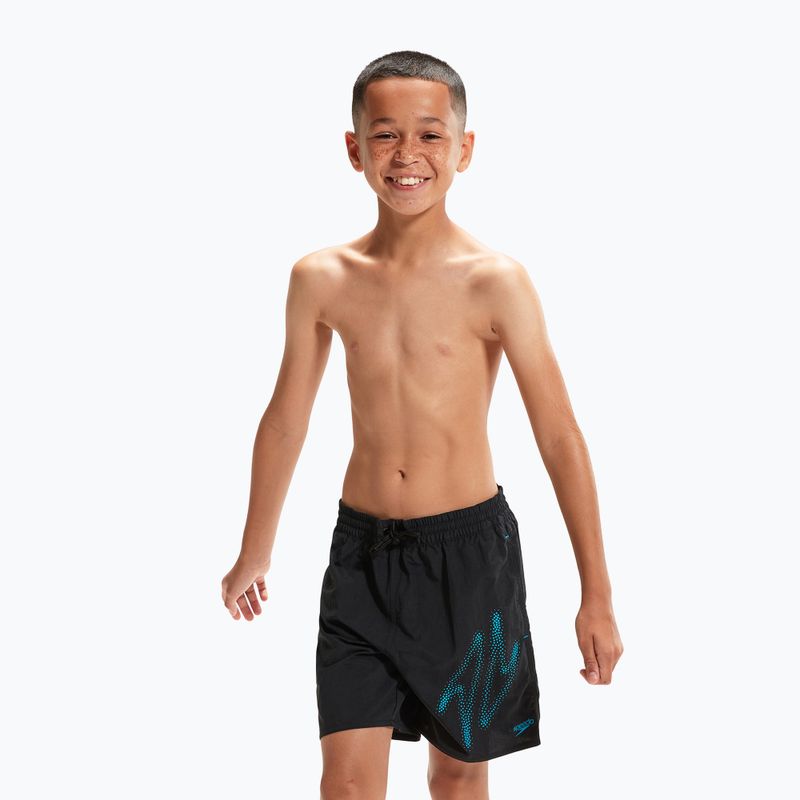 Шорти для плавання чоловічі Speedo Hyper Boom Logo 15" Watershort чорні 8-00318815199 2