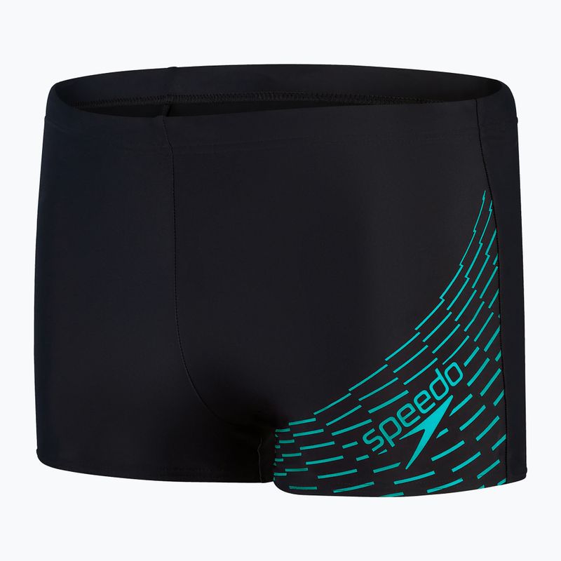 Плавки чоловічі Speedo Medley Logo Aquashort чорно-блакитні 8-1135406870 4