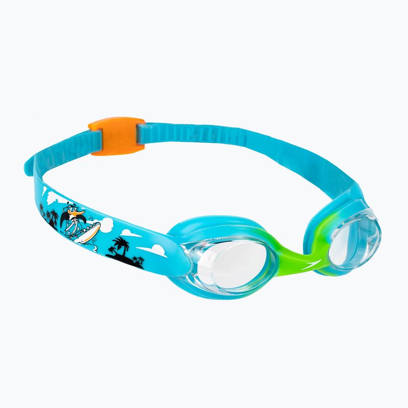 Окуляри для плавання дитячі Speedo Illusion Infant azure blue/fluo green/fluo orange/clear 8-1211514638