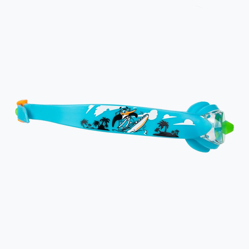 Окуляри для плавання дитячі Speedo Illusion Infant azure blue/fluo green/fluo orange/clear 8-1211514638 3